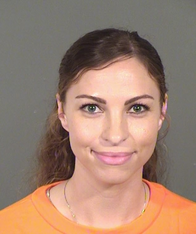 Court documents later revealed that the victim's father told police that both Brittany and Daniel harassed him over the phone, trying to justify her actions and convince him not to take them to court. (Pictured: Brittany's update mugshot)