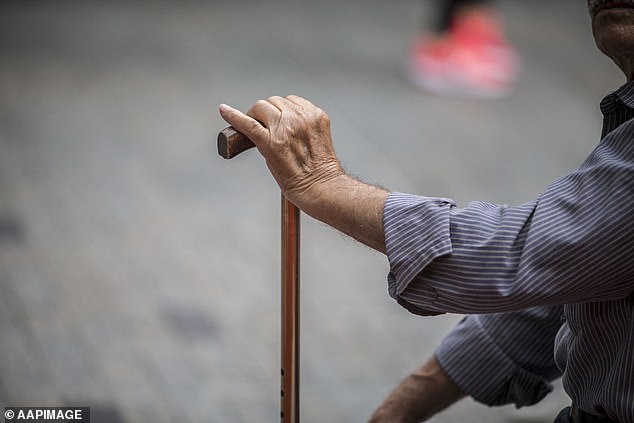 An elderly lady (file image). A US study of more than a million people with type 2 diabetes found that those who received semaglutide had up to a 70 percent lower risk of being diagnosed with Alzheimer's disease over the next three years.