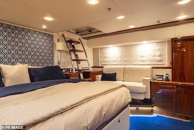 The ship features marble bathrooms and a professional chef's kitchen, but the revealing level of sumptuousness could hurt the crew's chances of line honors.