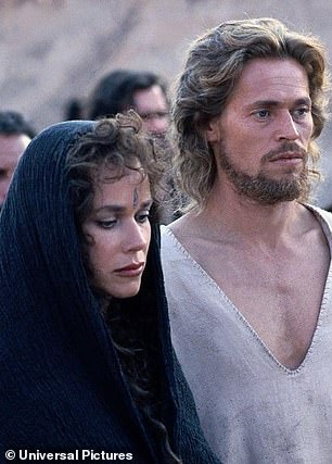 Hershey is also known for roles in The Right Stuff, The Natural, The Last Temptation of Christ (pictured), Falling Down and The Portrait of a Lady