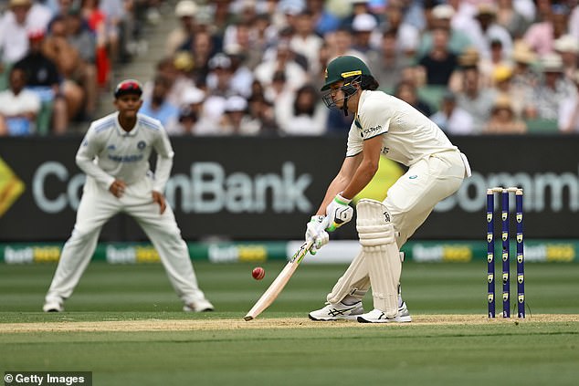 Konstas shocked the crowd and left India shaken when he started smashing the world's best bowler Jasprit Bumrah with incredible ramp shots (pictured).