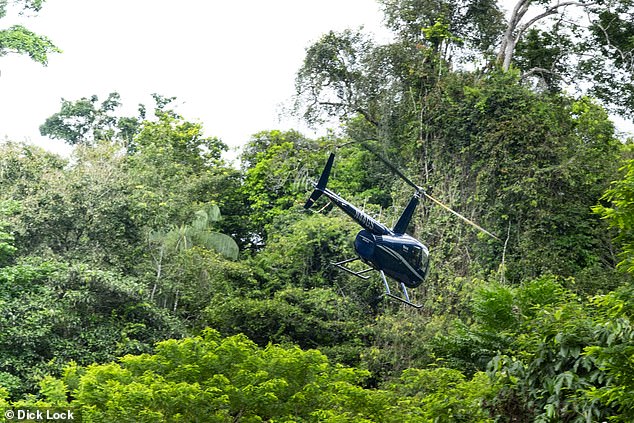 Trees cover 93 percent of Suriname and the group's starting point could only be reached by helicopter.