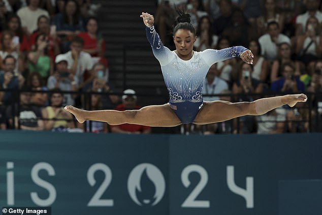 The gymnastics icon won three gold medals and a silver medal in the French capital this summer