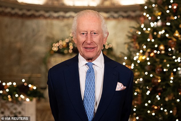 The monarch, 76, filmed his special message from the chapel of a former hospital in London to emphasize the link with the country's vital healthcare community.