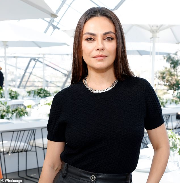 Kunis shared that she and Kutcher's two children, daughter Wyatt Isabelle, 10, and son Dimitri Portwood, eight, celebrate Shabbat and the holiday.