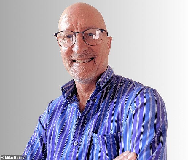 Mike (pictured), 60, is a freelance advertising and content writer. 