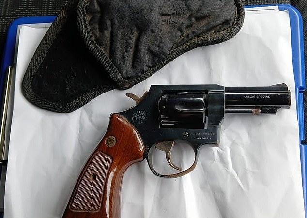 Buenos Aires police have seized the .38 caliber revolver used by retired officer Rafael Moreno to shoot a neighbor after he asked him and his friends and family to turn down the music