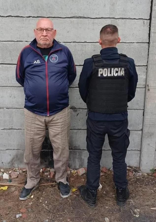 Retired police officer Rafael Moreno was arrested Wednesday in Buenos Aires, Argentina, after shooting dead a neighbor