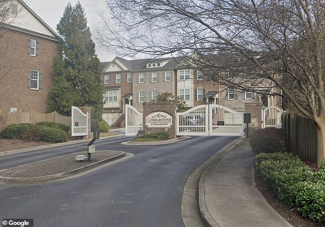 The incident took place in the upscale gated community of Cobblestone in Brookhaven in the Atlanta area, where mansions sell for about half a million dollars.