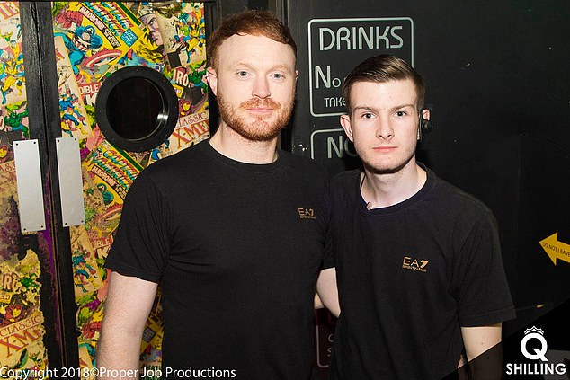 Sergeant Chris Dykes (left), 37, an RAF reservist, was seen by millions in the service trailer.