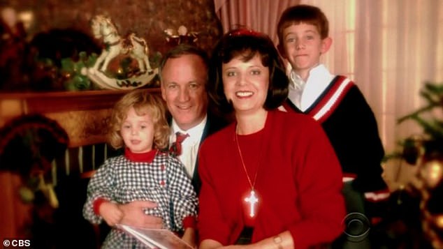 JonBenét was found beaten and strangled to death in her home in Boulder, Colorado, on December 26, 1996. Pictured: the girl with her mother Patsy, her father John and her brother Burke.