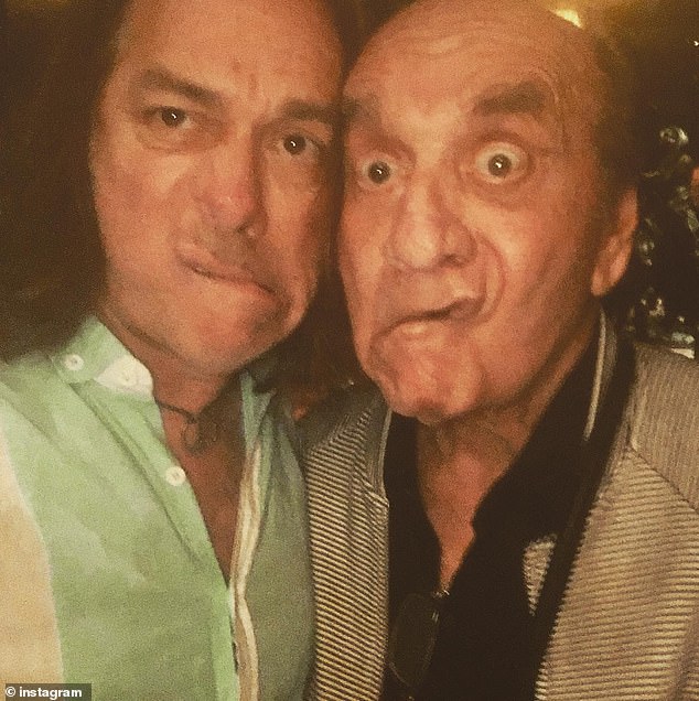 As his family mourns the loss of Capri, his son Jeff told TMZ: 'The world is not as fun today as it was yesterday; Jeff and Dick seen together