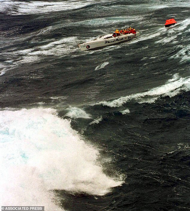 With the death of a second man this year, the tragedies evoked memories of the 1998 race, where waves of up to 20 meters hit the course (pictured).