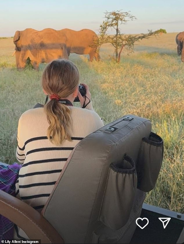 He also shared photos of the trio driving around in a car while taking photos of wildlife in the area.