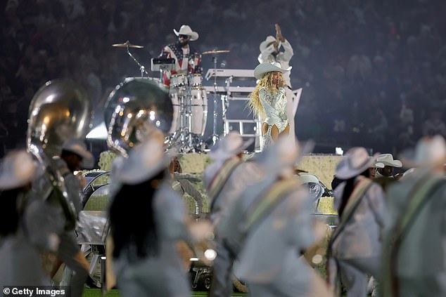 He also continued his streak of using HBCU (historically black colleges or universities) bands, this time opting for Texas Southern University's Ocean of Soul Marching Band.