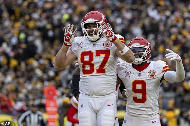 Swift's friend Travis Kelce had just helped the Chiefs beat the Steelers earlier that day