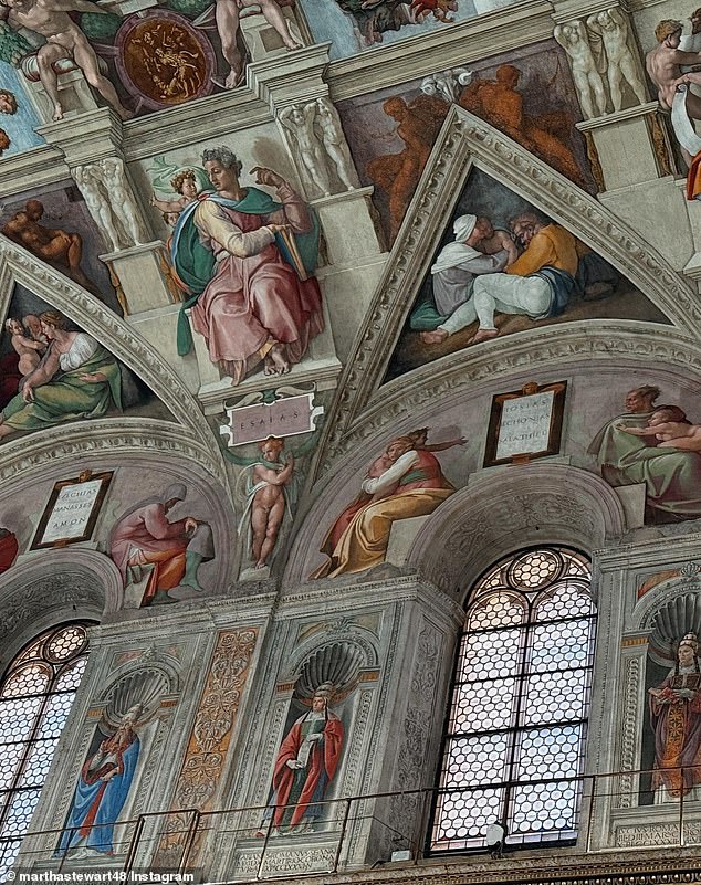 Last month, people were not impressed when Marta posted photos from inside the Sistine Chapel in Vatican City, Rome.