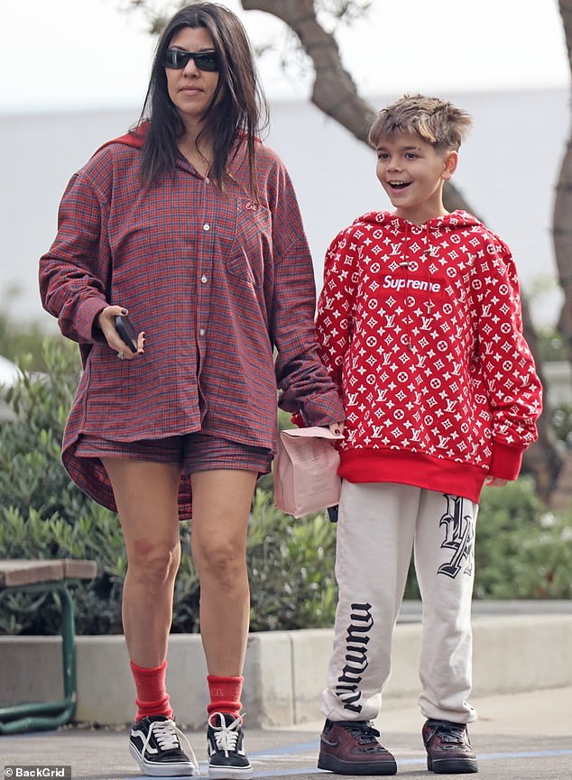 Travis and Kourtney also brought their son Rocky Thirteen, who celebrated his first birthday early last month.