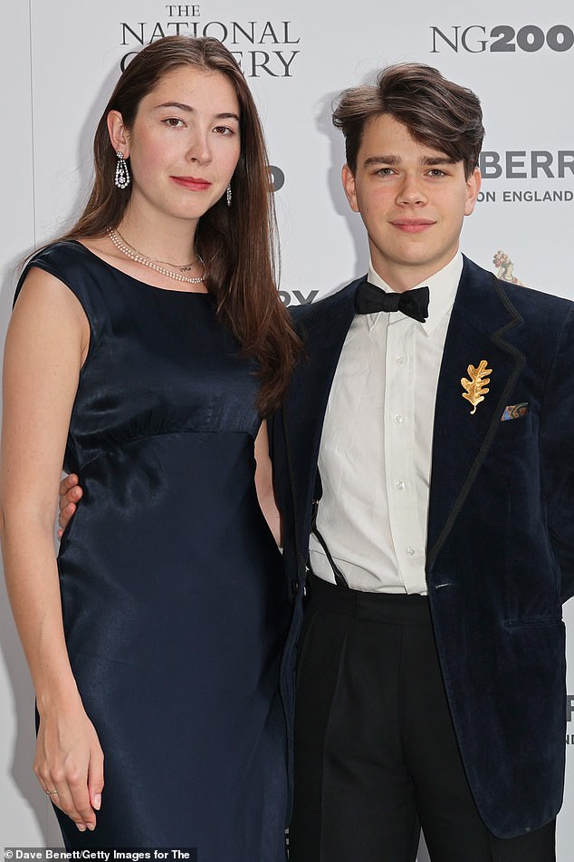 Eleanor Ekserdjian was allowed to join her boyfriend Samuel Chatto, 28, at the Royal Family's Christmas gathering in Norfolk. Pictured: The couple at the National Gallery summer party in June 2022.