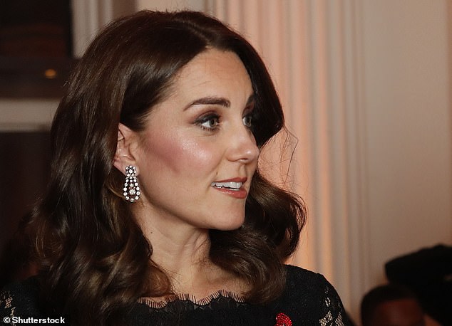 While Catherine's earrings (pictured) belonged to the late Queen Elizabeth, it's unclear if Eleanor's were a gift from Sam.