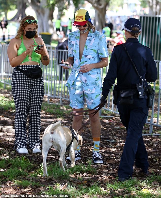 Sniffer dogs seen at Field Day festival in Sydney in 2022