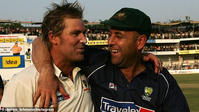 Shane's friend Darren Lehmann (pictured with Shane) interviewed the brothers and was blown away by Brooke and Jackson's touching tribute to their father.