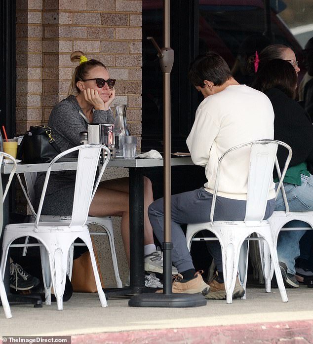 After pickleball, Kate was seen laughing while heading to lunch with Justin