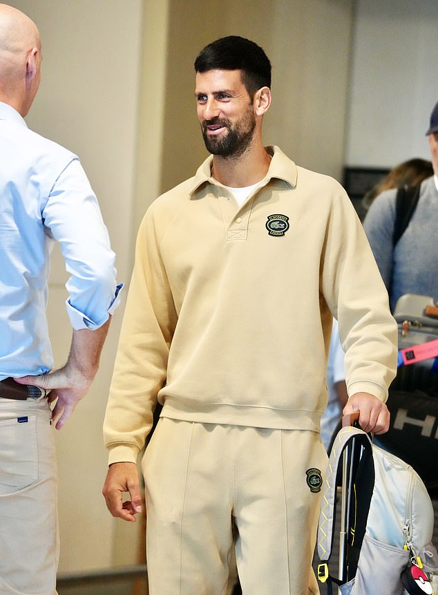 He looked ready for the challenge as he stepped off Brisbane International Airport on Saturday morning after his long-haul flight to Australia.