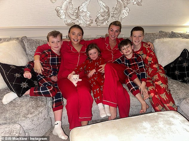 Meanwhile, his ex-wife Billi posed for an adorable photo with the couple's children, with the entire family sporting cute Christmas pajamas.