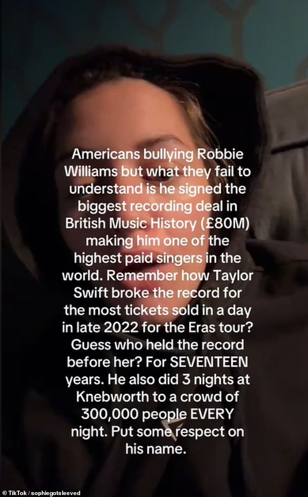 And on TikTok, another Brit posted a TikTok defending the star, which racked up a whopping two million views in just a few days.