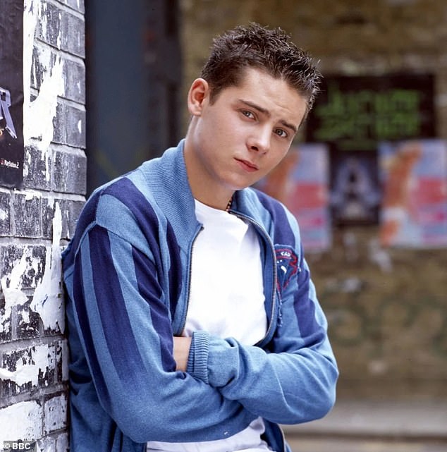 Christopher played the role of Spencer Moon (pictured in the programme) in the BBC soap opera for three years, from 2002 to 2005.