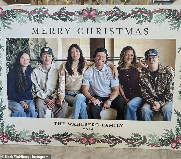 A day earlier, Mark also shared a family Christmas card as he celebrated the day with his loved ones.