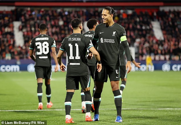 Liverpool also have to deal with uncertainty over the futures of Mohamed Salah and Virgil van Dijk