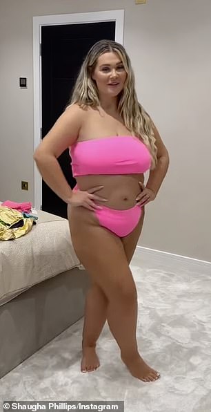 The former Love Island star, 30, recently lost five stone and has been open about her weight loss journey as she flaunts her slimmed-down figure.