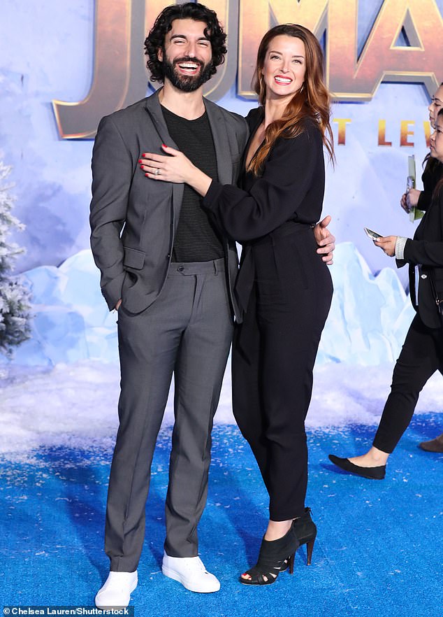 Baldoni, pictured in 2019 with his wife Emily at the premiere of Jumanji: The Next Level, has firmly denied the claims in Lively's lawsuit