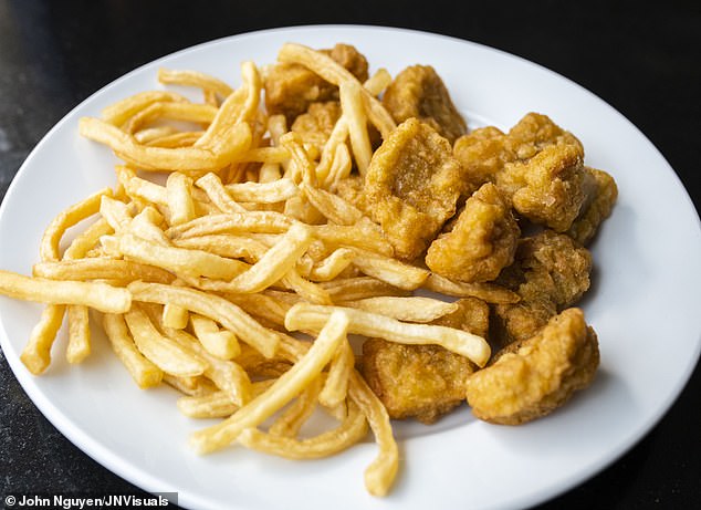 Chicken nuggets and fries (file image). The Labor Party's recently announced ban on junk food advertising means that from October next year it will be illegal to advertise food and drink 