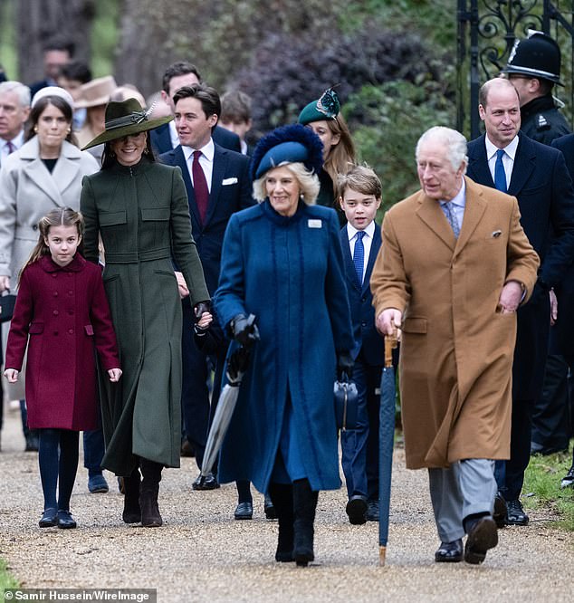 Dozens of royals, including the Prince and Princess of Wales along with their children, will head to Norfolk on December 25, where they will enjoy quality time and take part in the annual royal Christmas festivities (file image)