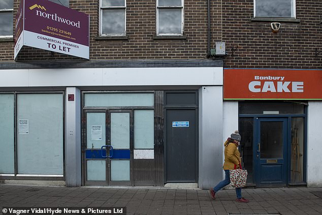 But in Banbury (pictured) earlier this year, residents said their high street had fallen on hard times with shops closing and remaining derelict.