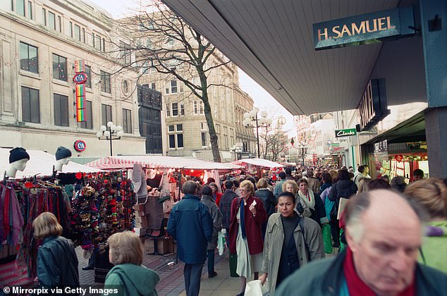 Church Street in Liverpool on December 7, 1993 appears in the nostalgic set of images.