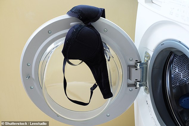 In news that will shock many women: bras should be washed every two to three times (stock image)