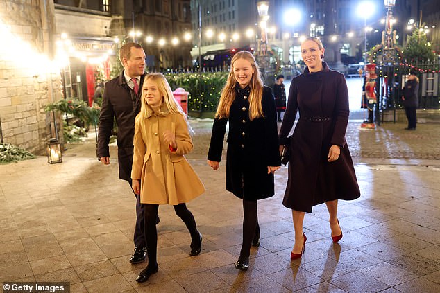 Savannah attended Princess Kate's Christmas Carol Service last year with her father, sister and aunt