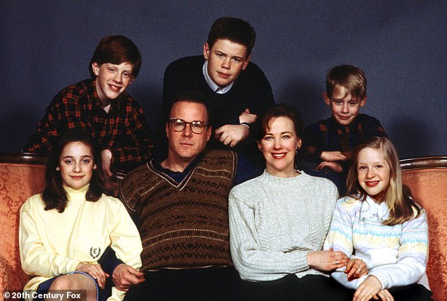 Ratray photographed with other Home Alone cast members in 1990