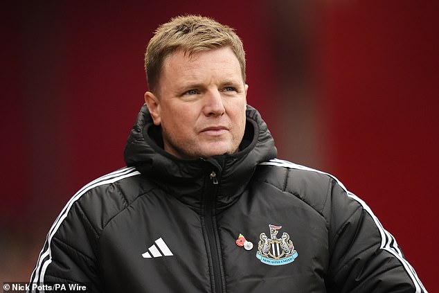 Newcastle manager Eddie Howe wanted Marc Guehi in the summer and bid three times for him.