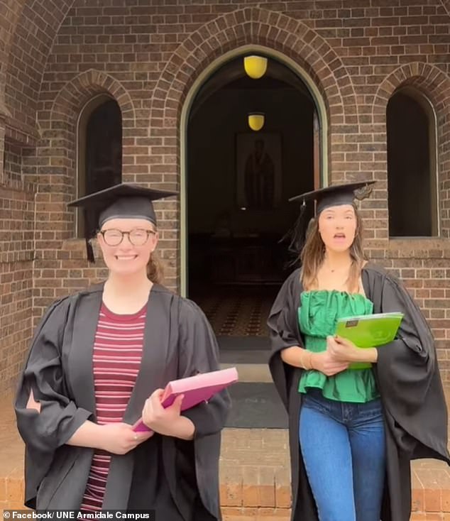 Armidale's young population is an anomaly in northern New South Wales (pictured, University of New England graduates)