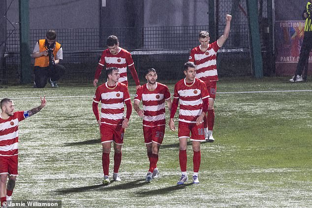 A last minute goal from Oli Shaw (above right) saw Hamilton triumph in the Lanarkshire derby.