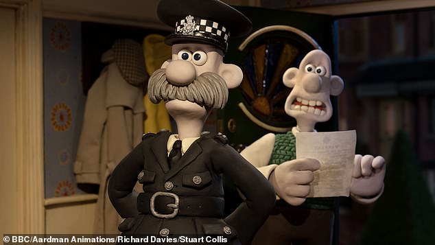 Making a big return for the animated duo, Vengeance Most Fowl premiered on Christmas Day on BBC One, marking the comedian's first TV role in four years as Chief Inspector Mackintosh (pictured).