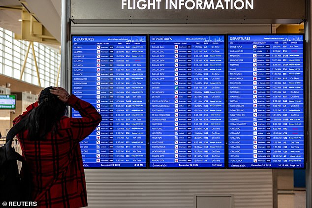 According to FlightAware.com, more than 15,000 flights have been affected by delays and 612 have been canceled in or out of the U.S. as of Sunday morning