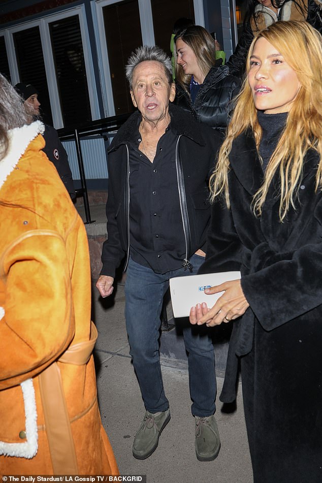 American film producer Brian Grazer, 73, was also seen leaving the restaurant, which costs around $250 per person