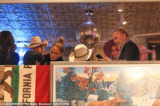 Costner was spotted Friday enjoying himself at the iconic western clothing store Kemo Sabe in Aspen, alongside Jennifer Lopez