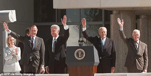 Hillary Clinton joined her husband, former President Bill Clinton, in paying tribute to Carter, who they said lived a 'long, good life'